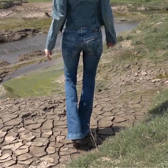 Miss Sixty NWT RARE Low Rise Joopy Trousers Flare Jeans with Swarovski Elements - Picture 11 of 11